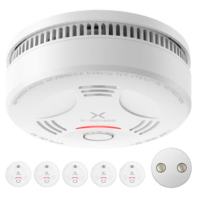 Détecteur de fumée X-Sense avec fixation magnétique et pile 10 ans, SD11