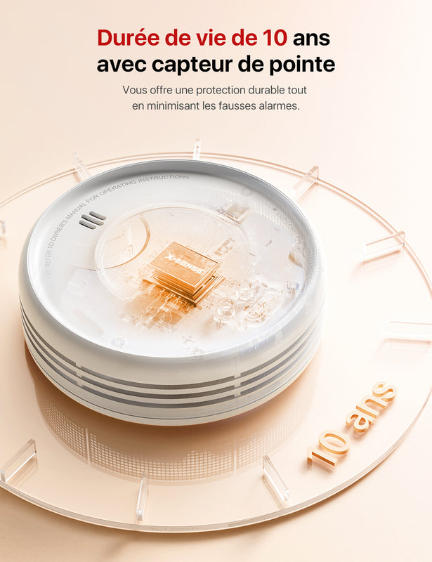 XS0D-MR Détecteur de fumée intelligent interconnecté
