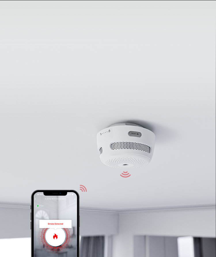 X-Sense Détecteur de Fumée Wi-FI avec Pile Remplaçable, Alarme Incendie  Intelligent Certifié TÜV et EN14604, Notifications Via l'Application,  XS01-WX, Lot de 3 : : Bricolage
