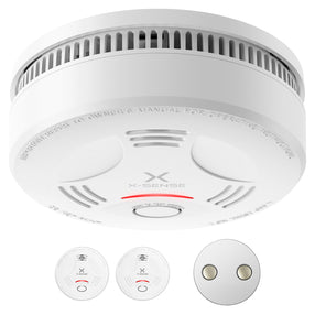 Détecteur de fumée X-Sense avec fixation magnétique et pile 10 ans, SD11