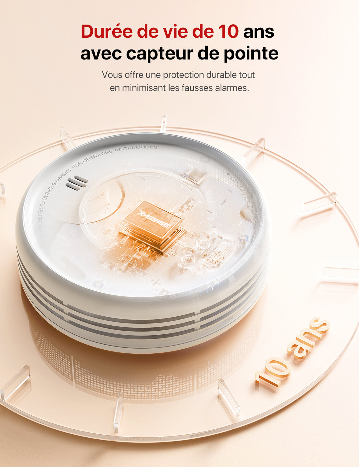 Détecteur de fumée XS0D-MR avec capteurs avancés