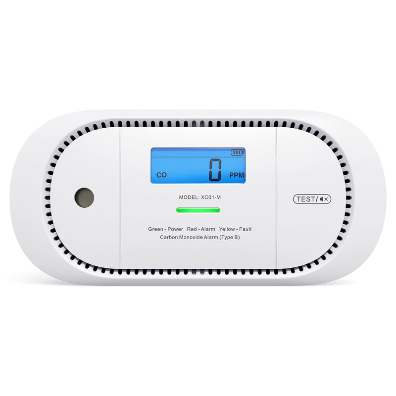 X-Sense XC01-M Détecteur de Monoxyde de Carbone Wi-FI Compatible avec l’Appli X-Sense Home Security, Station de Base SBS50 Requise