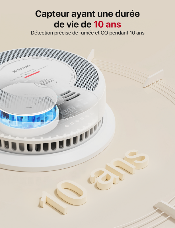 Détecteurs de fumée et de monoxyde de carbone WiFi, SC06-WX