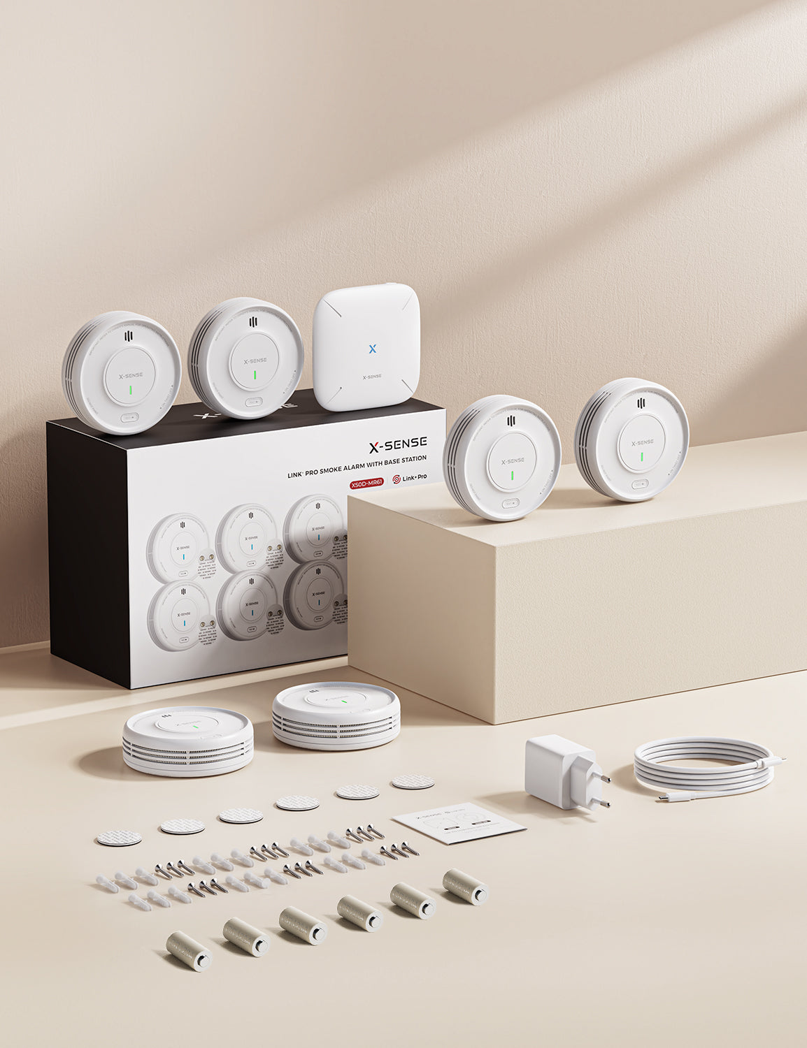 Kit détecteur de fumée XS0C-MR61 et accessoires
