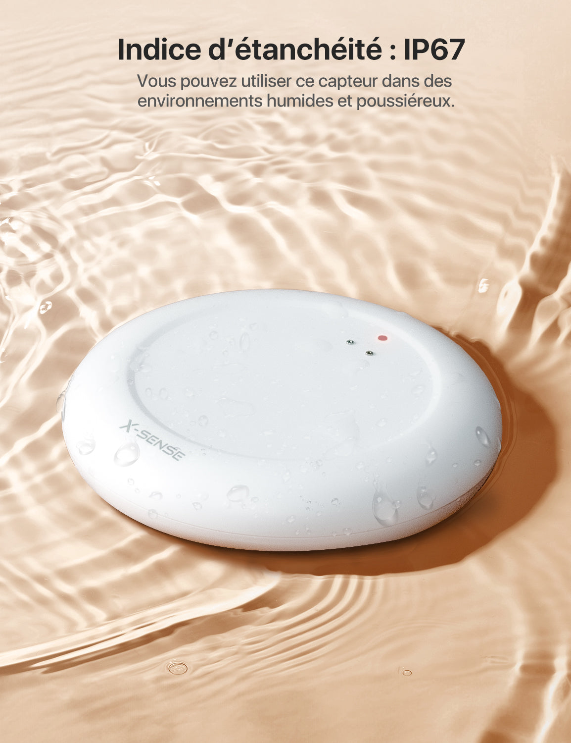 SWS0A Détecteur de fuite d'eau intelligent ultra-mince