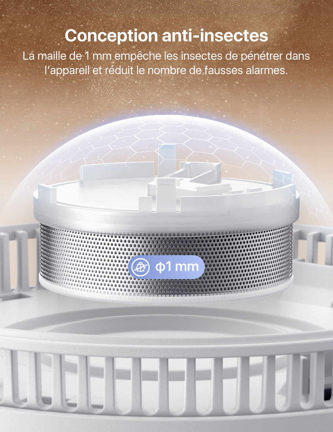 SD11 Détecteur de fumée X-Sense avec fixation magnétique et pile 10 ans