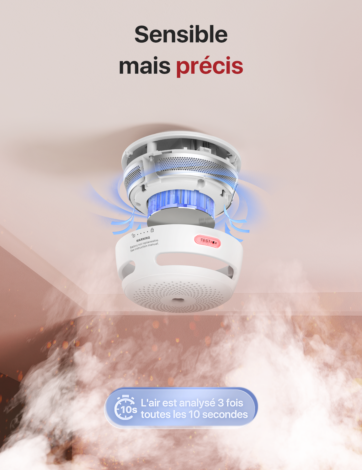 XS01 Détecteur de fumée autonome (bulk)