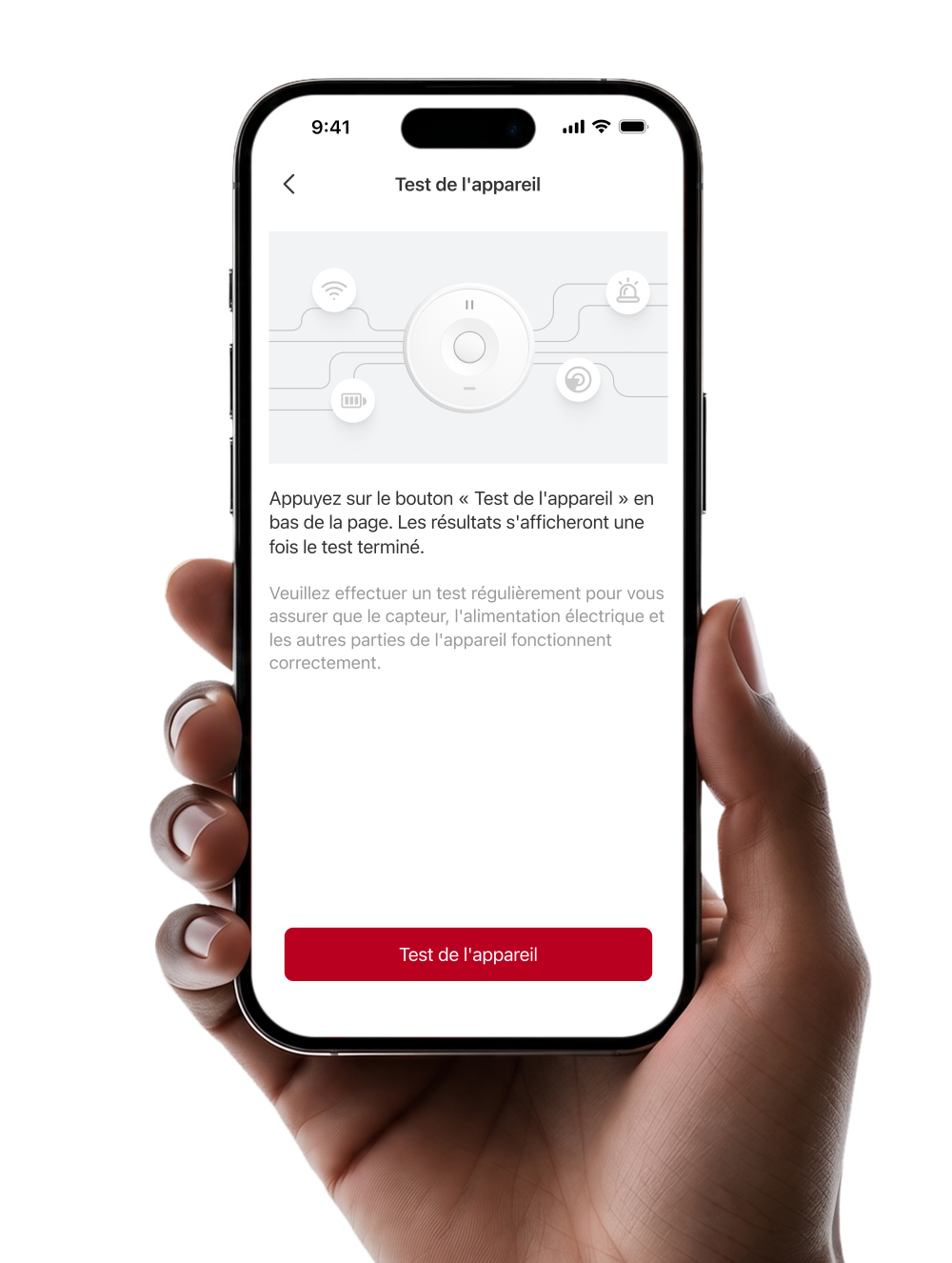 Contrôle à distance via l’application