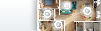 Interconnexion<br> <span>dans toute la maison</span>