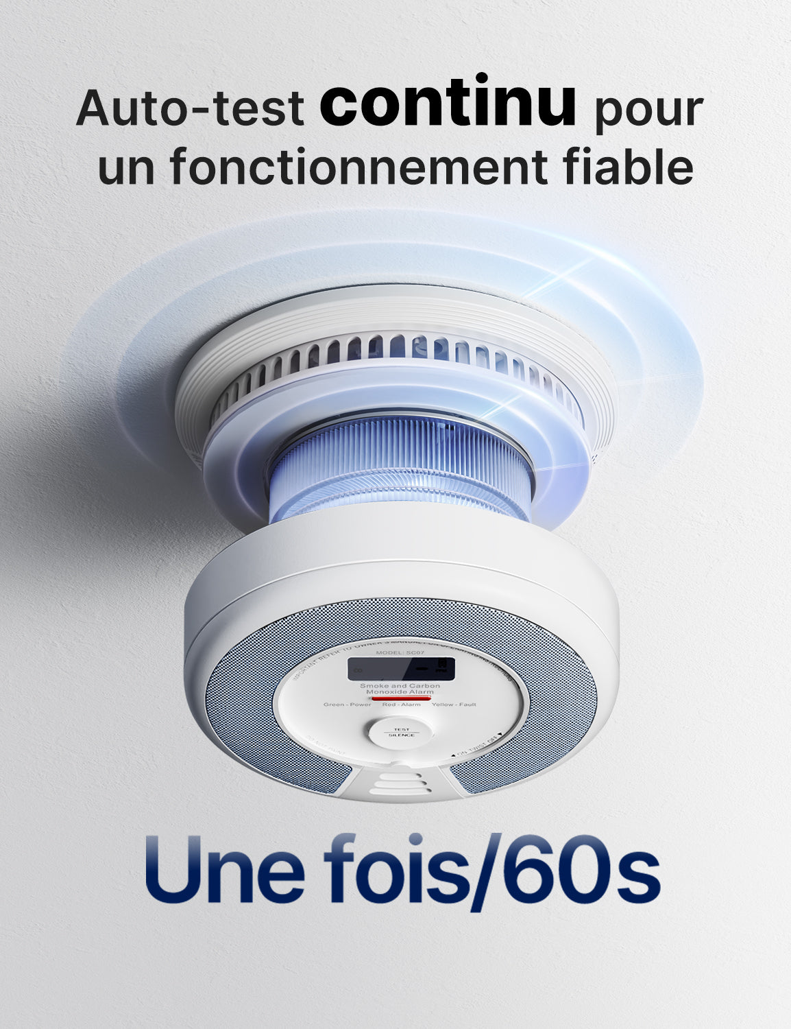 SC07 Détecteur autonome de fumée et de monoxyde de carbone
