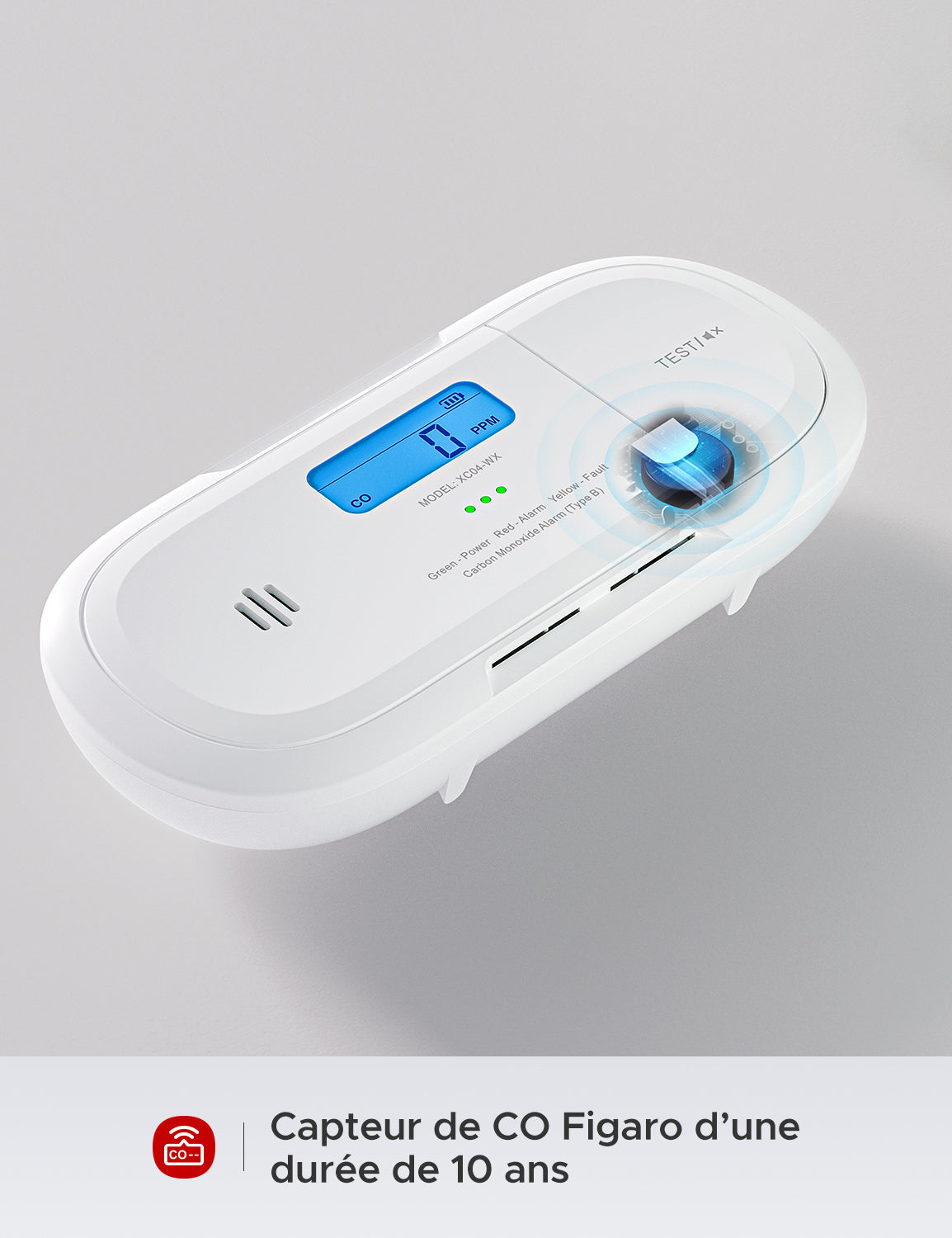 XC04-WX Détecteur de monoxyde de carbone intelligent