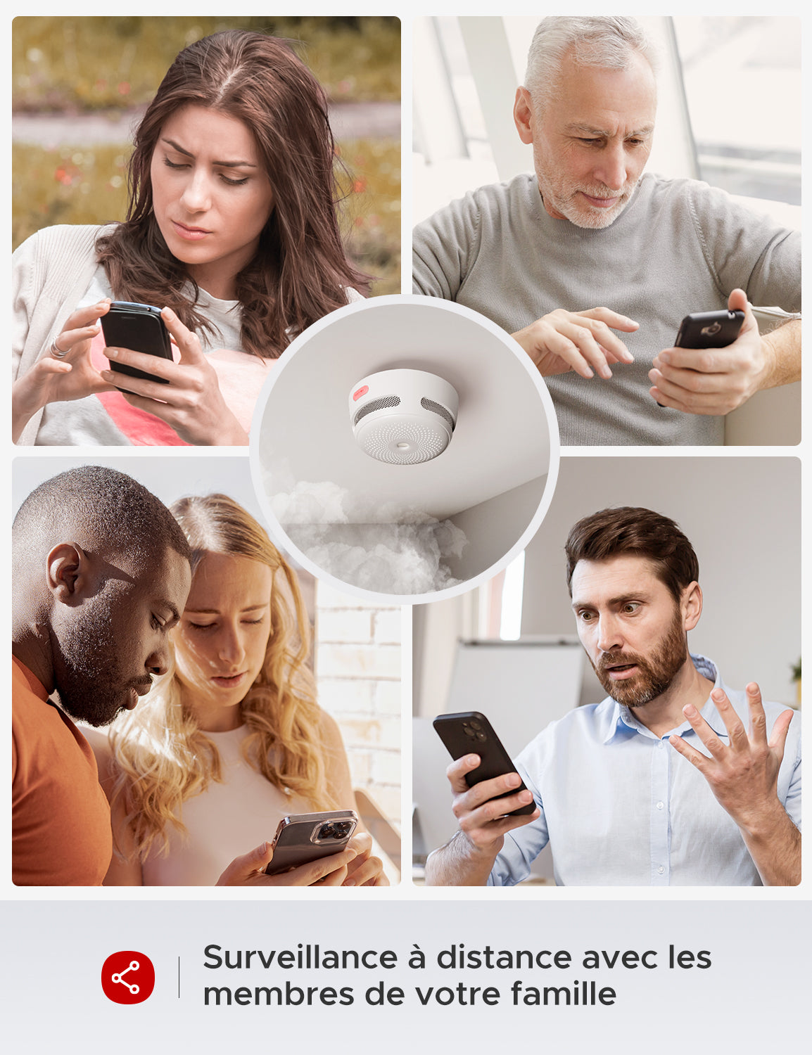 XS01-M Détecteur de fumée intelligent interconnecté