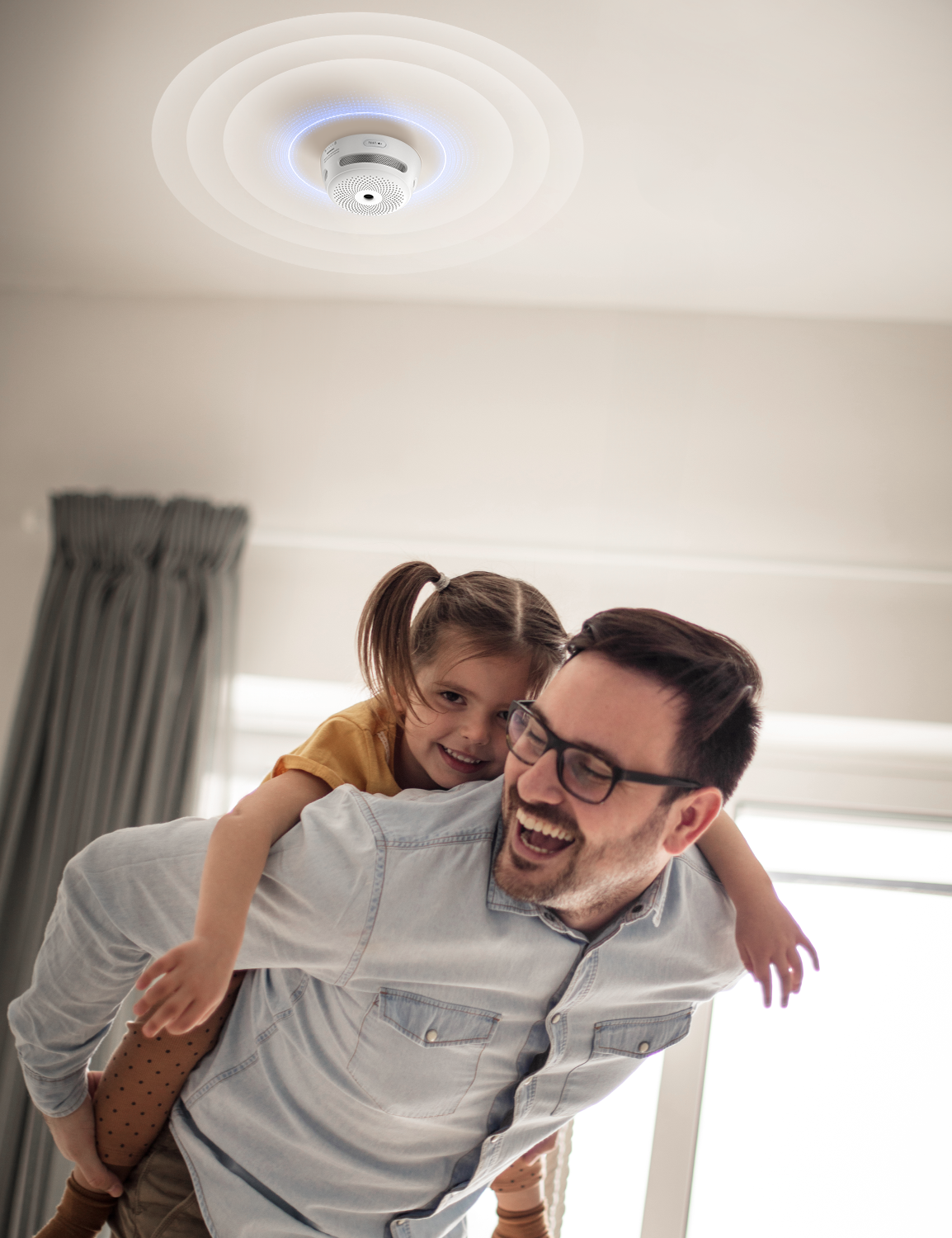 XS01-WR Détecteur de fumée sans fil interconnecté