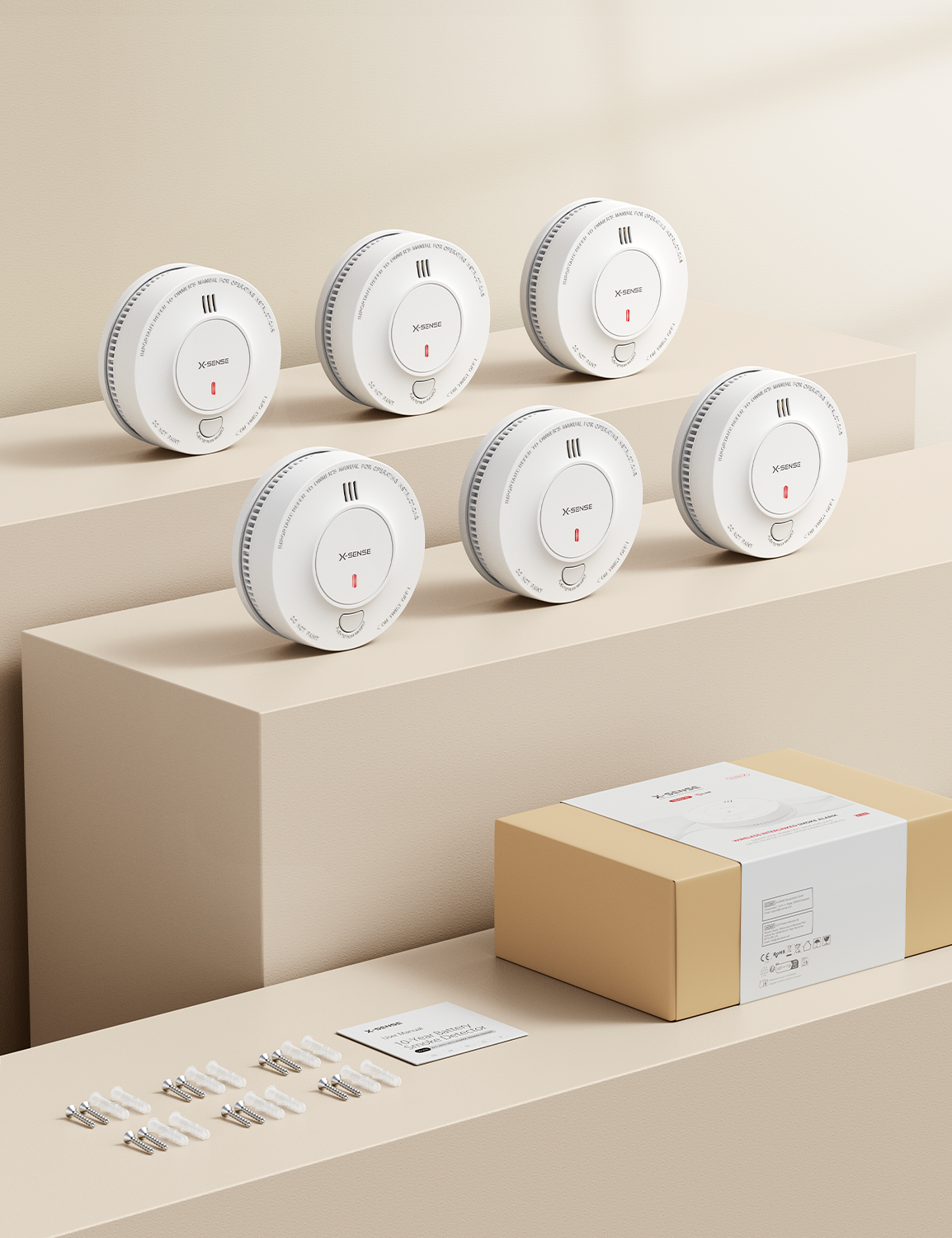 XS01-WR Détecteur de fumée sans fil interconnecté