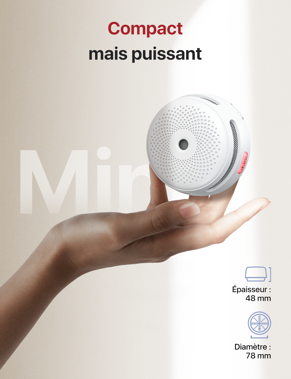 XS01-WR Détecteur de fumée sans fil interconnecté