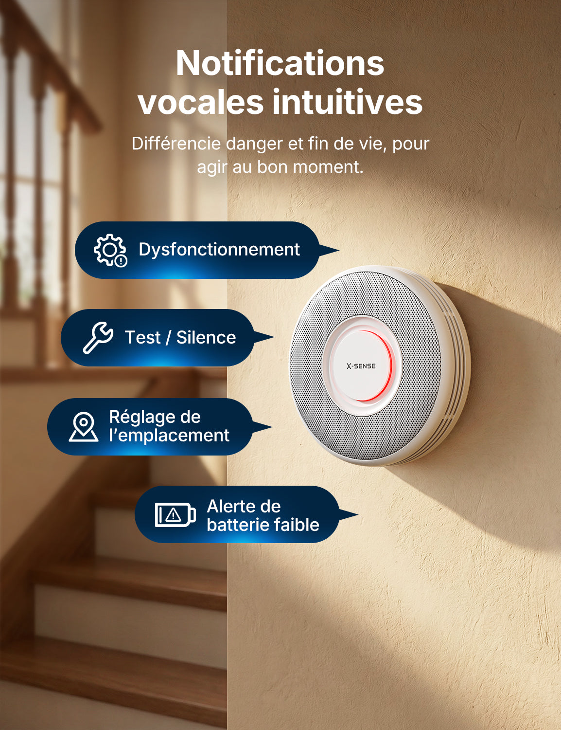 XS0B-SN Détecteur de fumée autonome