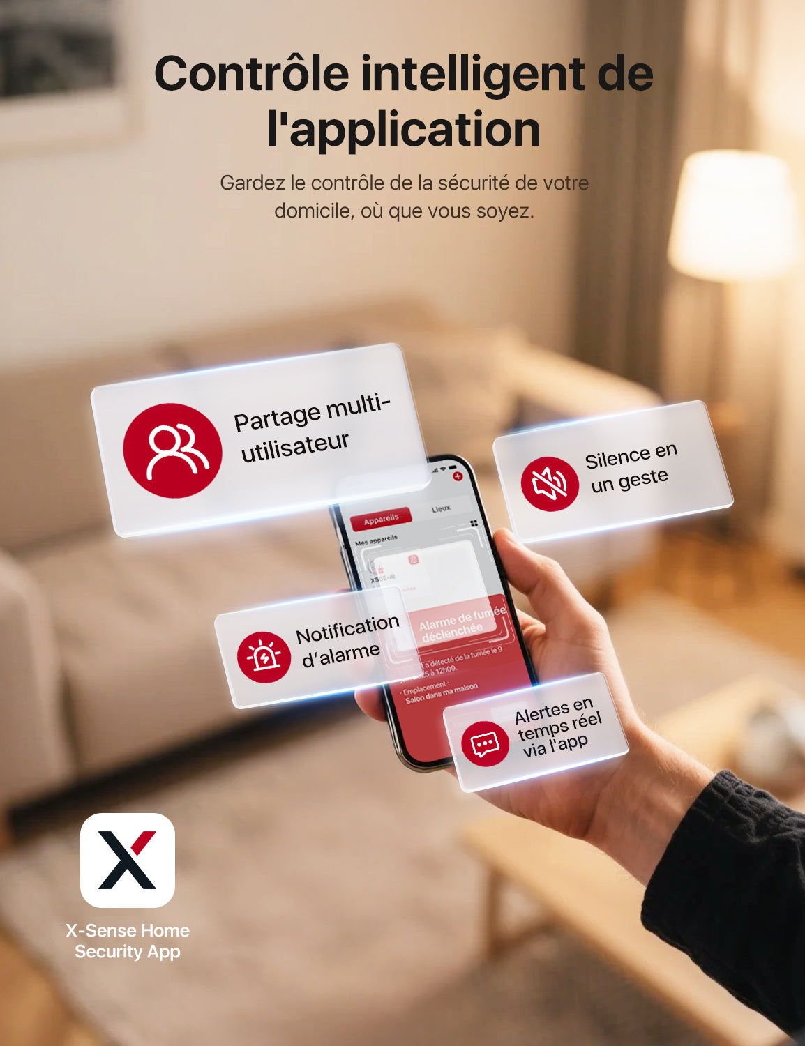 XS0E-iR Détecteur de fumée intelligent