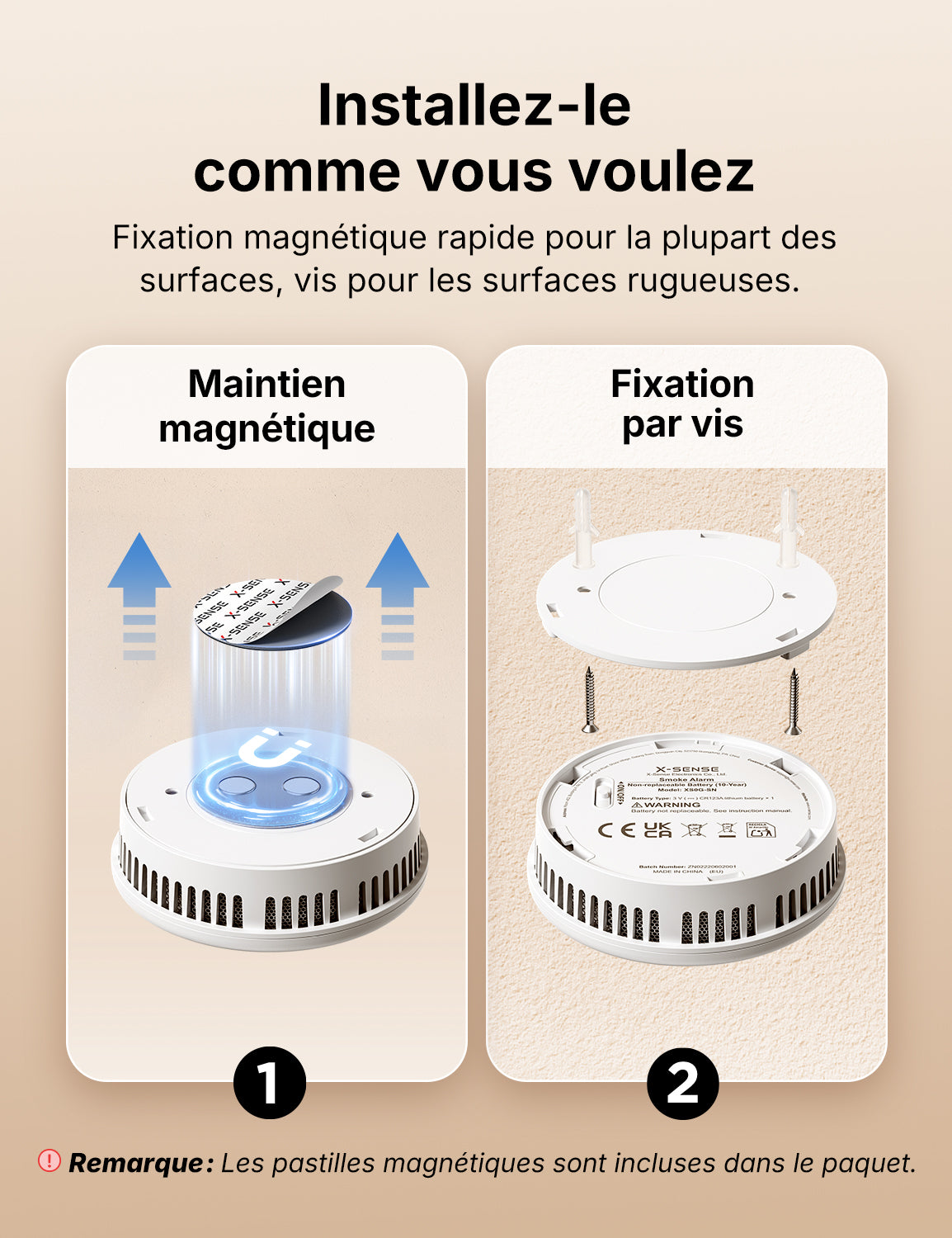 XS0G-SN Détecteur de fumée autonome