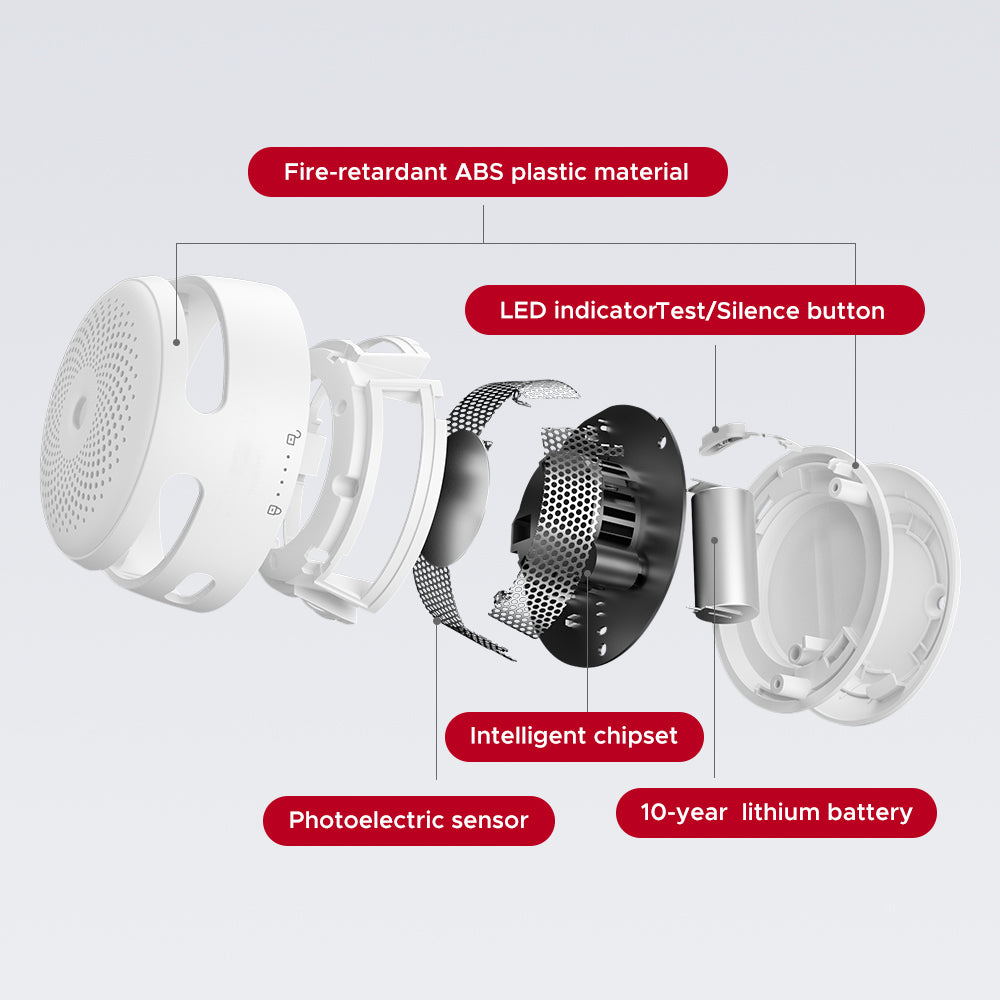 X-Sense XS01-WR Détecteur de fumée interconnecté sans fil